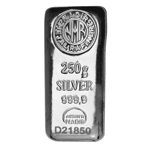 250 g. Investicinis sidabro luitas Nadir