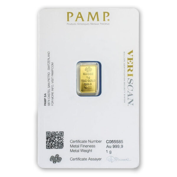 1 g. Investicinis aukso luitas PAMP P901