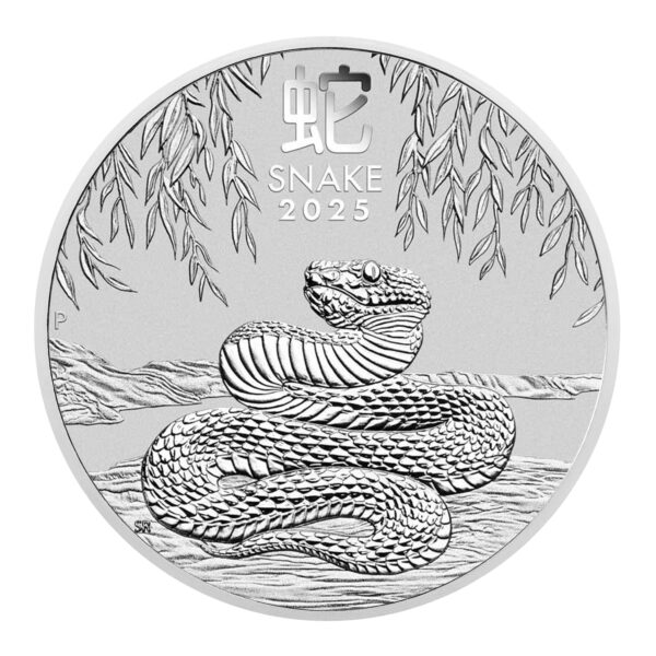 1 oz. Gyvatė sidabrinė moneta 2025