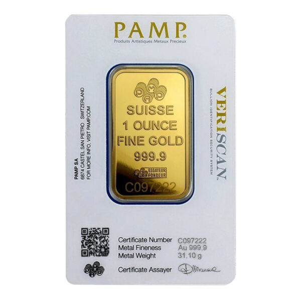 1 oz. Investicinis aukso luitas PAMP P1OZ