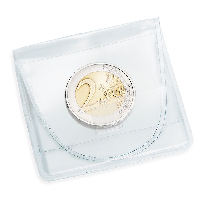 coin-pockets-for-one-coin-46mm-pack-of-100 Monetų vokelis