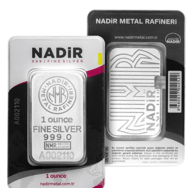 1 oz. (31.10 g) Investicinis sidabro luitas Nadir