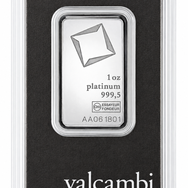 1oz g platinos luitas „Valcambi Suisse“